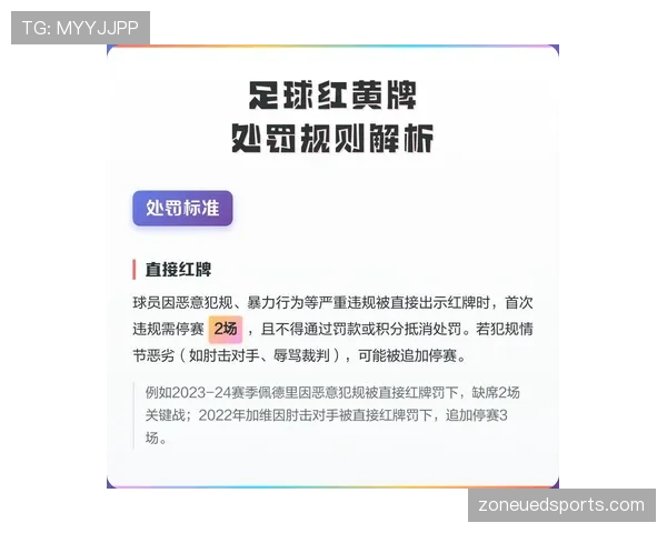 黄牌累计导致停赛的执行规则、清除机制与赛程影响 黄牌累计导致停赛的执行规则、清除机制与赛程影响
